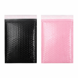 Bubble Envelope Black / Pink